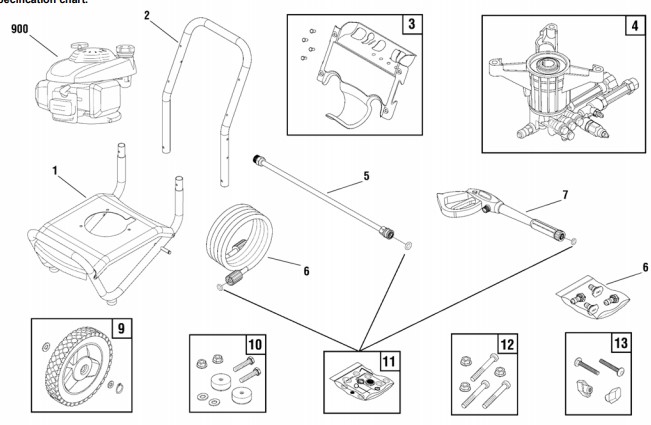 Briggs & Stratton 3,000 psi 020684 Pressure Washer Parts